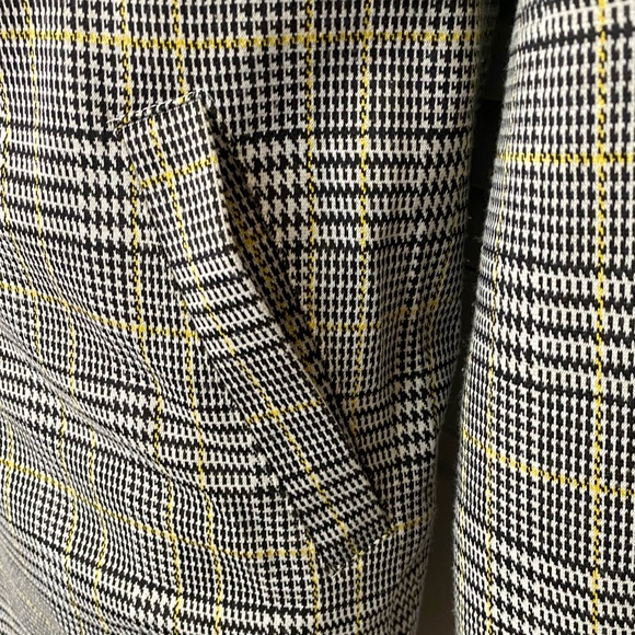 Melloday Plaid Topper Duster Jacket Size Large Lightweight - Picture 6 of 13